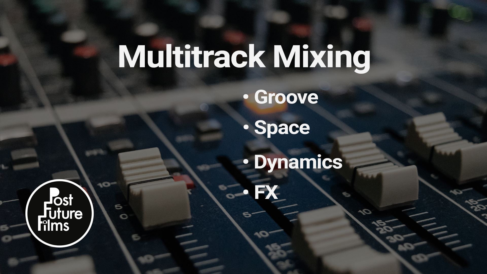 Audio Mixing and Mastering